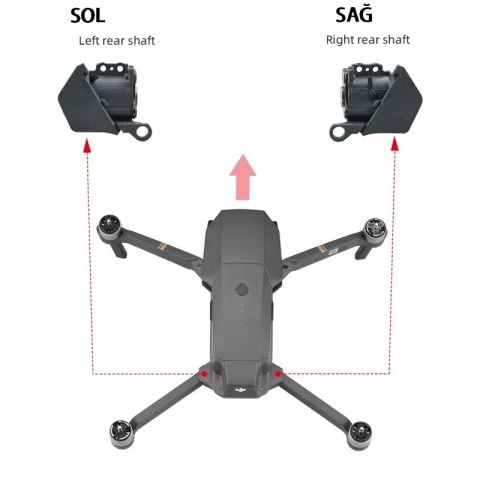 DJI Mavic Pro 1 Için Sol Arka Kol Shaft