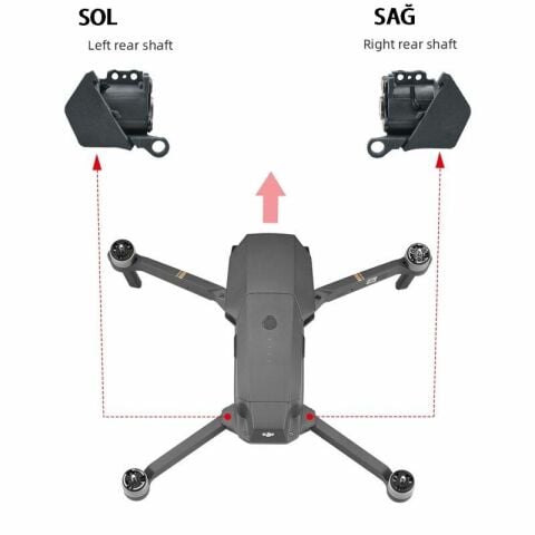 DJI Mavic Pro 1 Için Sağ Arka Kol Shaft